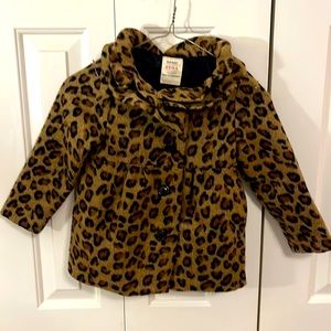 Girls Old Navy leopard Coat